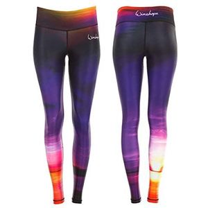 Winshape AEL102 Functionele Power Shape leggings voor dames, Sunset Glow met anti-slip effect, fitness, vrije tijd, sport, yoga, workout