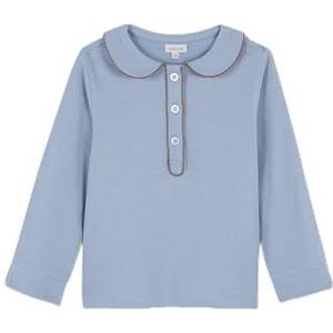 Gocco Pyjama met contrast-spel, hemelsblauw B, 7-8 jaar voor meisjes, Lichtblauw Bb, 7-8 Jaren