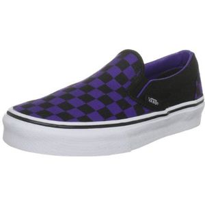 Vans Classic Slip-On VLYF5GY, uniseks, Violet Checkerboard Dark Purple Black, 45 EU