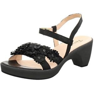 THINK! Zeppa_3-000782 chroomvrij gelooide duurzame slingback sandalen, 000 zwart, 41 EU, 0000 zwart., 41 EU