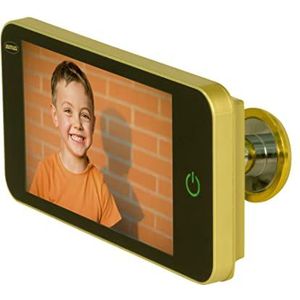 Amig - Digitale deurspion met lcd-display, 10,2 cm (4 inch), DW 4.0 HD, goudkleurig, vizier met camera biedt heldere beelden, eenvoudige installatie en gebruik