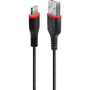 LINDY 31292 2m robuuste USB type A naar Lightning-kabel
