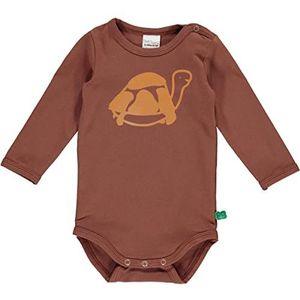 Fred's World by Green Cotton Baby jongens Turtle Print L/S Body and Peddler Sleepers, Rood, 86 cm