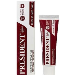 President Active Plus Tandpasta met stretcheffect, ter bescherming van tanden en tandvlees tegen ontstekingen en ter voorkoming van de ontwikkeling van bacterieplaten - RDA 50-30 ml