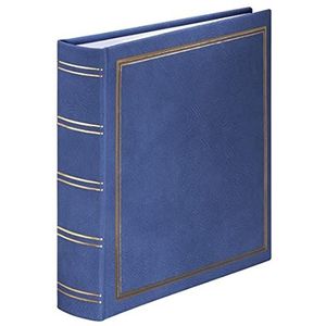 Hama Insteekalbum Londen (klassiek fotoalbum voor 200 foto's in het formaat 10x15 cm, fotoboek om in te steken, album van kunstleer) blauw