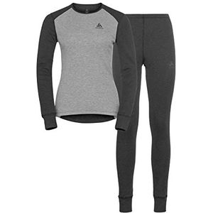 Odlo Functioneel damesondergoed set ACTIVE WARM ECO, donkergrijs melange - grijs melange, L