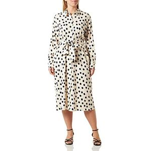 Seidensticker Blusenkleid Langarmjurk voor dames, regular fit, Creme, 72