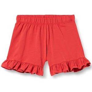 Müsli by Green Cotton Cozy Me Frill Shorts voor meisjes, Apple red, 134 cm