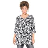 Bikini - Bloemenprint - Jersey - V-hals - Driekwart Mouw