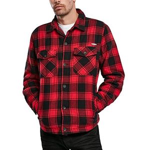 Brandit Lumberjack, jas in houthakkersdesign, maat S tot 7XL, rood/zwart, 6XL