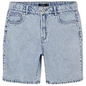 NAME IT Nlmtoneizza DNM Dad Reg Noos Shorts voor jongens, Light Blue Denim/Detail: stonewash, 128 cm
