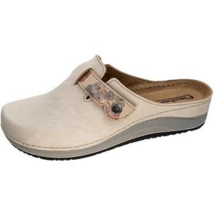Fischer Dames Jessica platte slipper, zand, 38 EU, zand, 38 EU