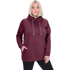 Ulla Popken - Sweatshirt - Donkere Bes - Dames - 50-52