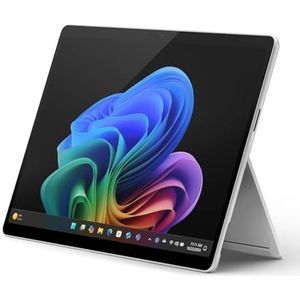 Microsoft Surface Pro (oplader niet inbegrepen), Copilot+ PC, 33 cm (13 inch), Snapdragon X Plus, 16 GB RAM, 256 GB SSD, nieuwste model, 11e editie, Windows 11 Home, Platina
