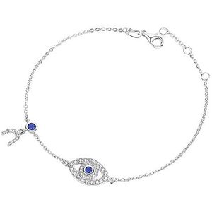 Sanetti Inspirations"" Single Charm Evil Eye Bracelet