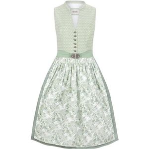STOCKERPOINT Dirndl 'Leandra'  pastelgroen / wit