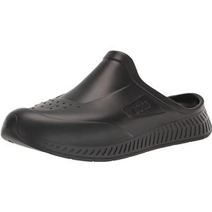 BOSS heren rubber clogs houten schoen, Zwarte mist, 45 EU