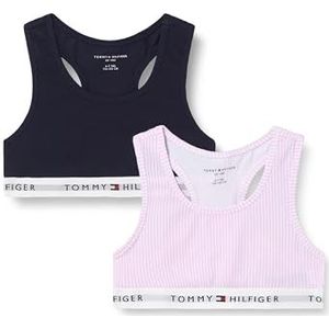 TOMMY HILFIGER Meisje 2 PK BRALETTE PRINT UG0UG00749, Groen, 6-7 Jaar, Groen (Roze Ithaca/Woestijnhemel), 6-7 jaar