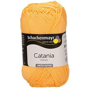 Schachenmayr Catania 9801210-00288 - Breigaren, haakgaren, 100% katoen, cantaloupe (11,5 x 5,2 x 6 cm)