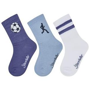 Sterntaler Sokken 3-pack Sport, inktblauw, 27-30