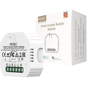MOES - Schakelaar voor Rolluikmodule - Wifi - Compatibel met Alexa en Google Home