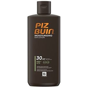 Piz Buin Moisturising Sun Lotion Lsf 30, Snel Intrekkende Zonnecrème Met Drievoudige Zonnebrandcrème (1 X 200 ml), Bruin