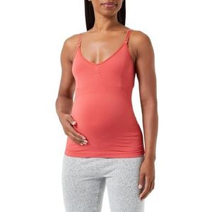 Noppies Evi Seaml Sensil Breeze Nurs Top T-shirt voor dames, Mineraal Rood - P436, 34