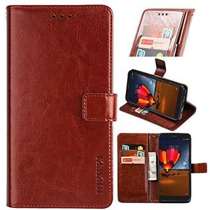 Hoesje voor Cubot Note 20 Premium Lederen Portemonnee-etui [Kaartsleuven] [Kickstand] [Magnetische] Holster Etuis voor Cubot Note 20 Smartphone, Bruin