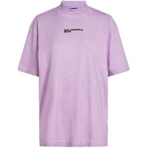 KARL LAGERFELD - JEANS - Oversized Shirt - Lila/Zwart