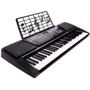WS - Synthesizer - 61 Toetsen - Elegantie - 610601-95 cm - Zwart - Ideaal voor beginners - Muziek - Instrument - IZZY - Pianoinitiatie - Amateurmuzikant - Inclusief USB-kabel - Microfoon