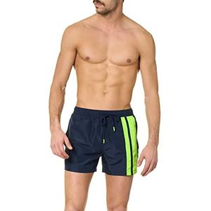 Goldenpoint Boxershorts voor heren, met grafisch detail, Blauw, L