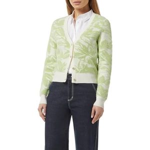 comma casual identity - Gebreid Vest - Pastelgroen - V-hals