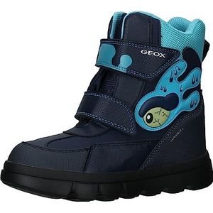 Geox Jongens J Willaboom Boy B vanaf enkellaars, Navy Turquoise, 34 EU