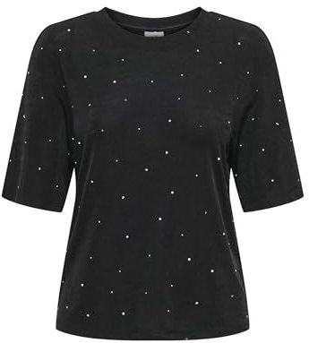 JDY - Top - Pailletten - Korte Mouwen - O-hals - Standard Fit