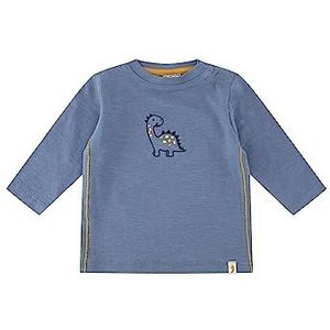 SALT AND PEPPER Baby-jongens L/S Dino Emb T-shirt, Faded Blue., 68 cm