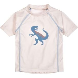 Playshoes Dino beschermend overhemd voor baby's, uniseks, ecru korte dino, 110-116