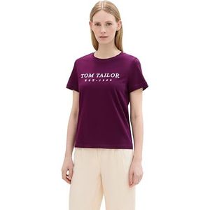 TOM TAILOR T-shirt voor dames, 35796 - Blackberry, XXS