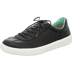 Think Turna 0000 sneakers voor dames, chroomvrij, gelooid, duurzaam uitneembaar voetbed, zwart/combi 0000, 39 EU, zwart combi 0000, 39 EU