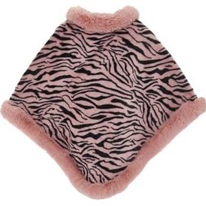 IMALA Gestreepte cape pullover sweater voor dames, roze, One Size