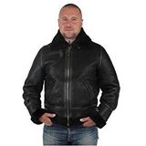 Tussenjas - Effen - Leer - Licht Gevoerd - Normale Pasvorm