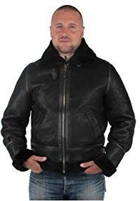 Tussenjas - Effen - Leer - Licht Gevoerd - Normale Pasvorm