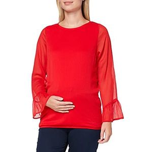 Ohma! Blusa zwangerschapsblouse voor dames, Rood (Rojo Ro), S