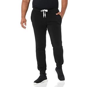 Southpole Men's big-tall Active Basic Jogger Fleece Pants, Black, 5XB