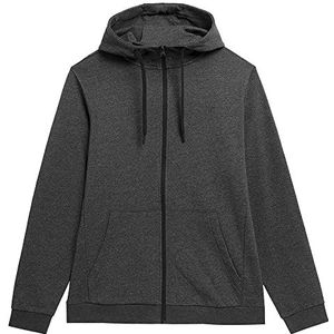 4F Sweatshirt voor heren, donkergrijze melange, 3XL