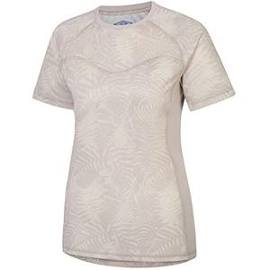 Umbro PRO Training bedrukt poly Tee T-shirt voor dames, grijs, zilver, berk, 38 NL