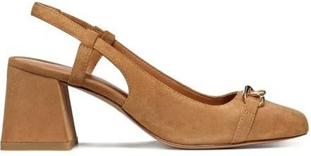 Geox - D Coronilla - Pumps - Cognac - Leer - Blokhak