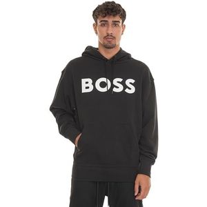 BOSS Webasichood Sweatshirt voor heren, zwart 1, XL
