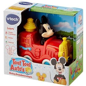 VTech - Toet Toet Auto's Disney Mickey Brandweerwagen - Multikleuren - Plastic - Voor Jongens en Meisjes - Van 1 tot 3 jaar - Nederlands Gesproken
