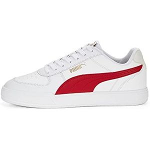 PUMA Heren CAVEN Sneaker, wit voor alle tijd rood goud, 6 UK, Puma Wit voor alle tijden Red PUMA Gold, 39 EU