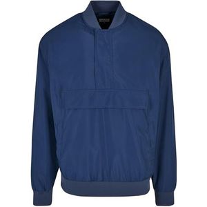 Urban Classics Heren jas pullover bomber jas voor mannen, windbreaker om over te trekken in de stijl van een bomberjack, verkrijgbaar in 2 kleuren, maten S - 5XL, dark blue, XXL